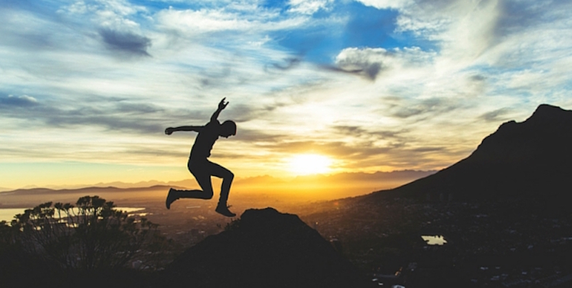 Jumping-man-with-sunset